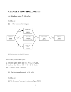 CHAPTER 4: FLOW TIME ANALYSIS