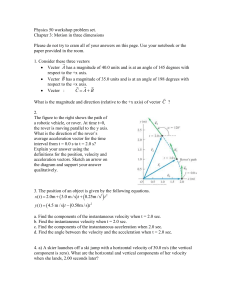 Physics 50 workshop problem set