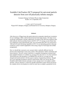 Scalable CaloTracker (SCT) proposal for universal particle detector