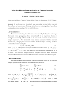 Relativistic Electron Beam Acceleration by Compton Scattering
