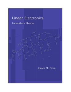 Laboratory Manual for Linear Electronics