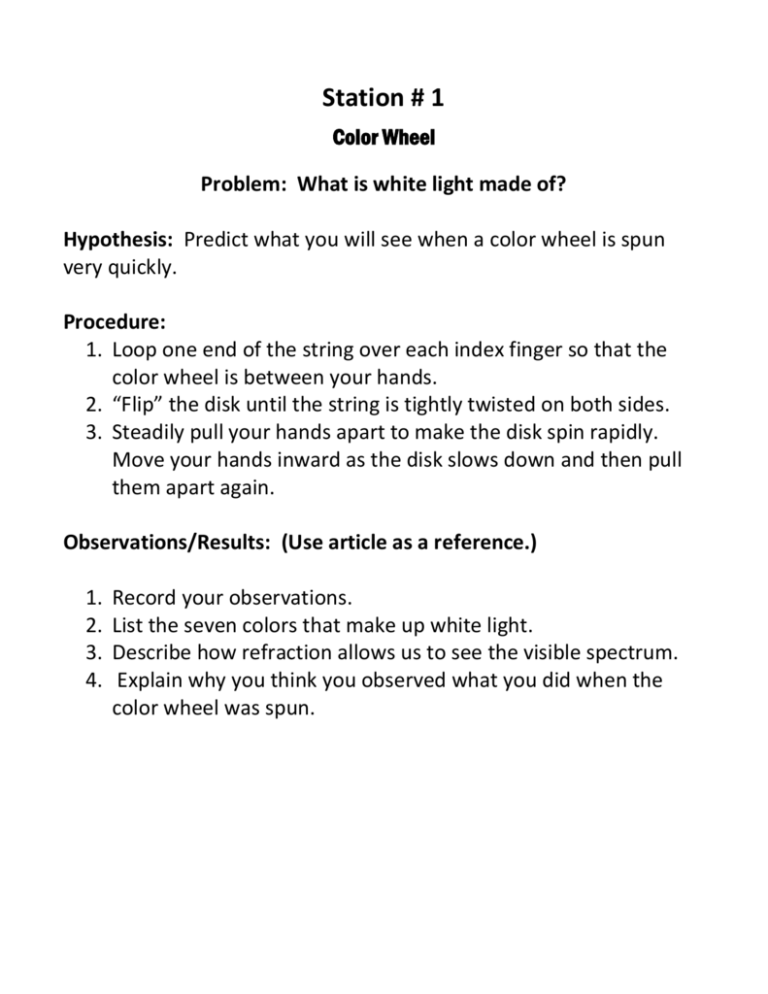 Light Lab Stations