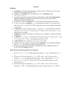Equations for Isometries
