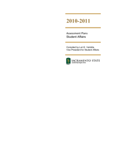2010-2011 Assessment Plan - California State University, Sacramento