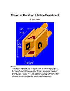 Design of the Muon Lifetime Experiment