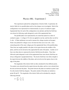 Physics 4BL Exp 2