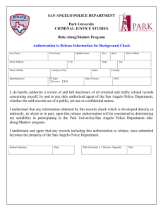 san angelo police department rider release form
