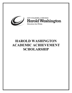 TRUMAN COLLEGHarold Washington Academic Achievement
