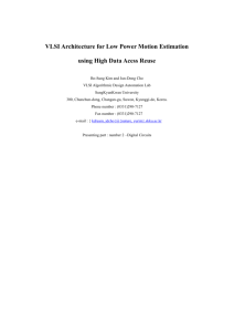 VLSI Architecture for Low Power Motion Estimation using