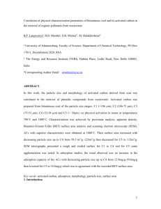 Correlation of physical characterization parameters of