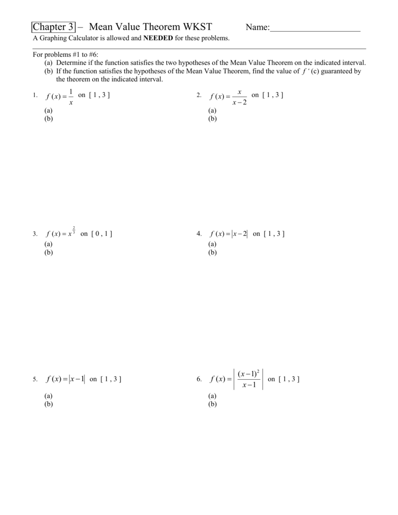 solved problems on mean value theorem pdf