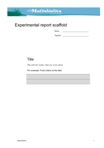 Experimental report scaffold - Department of Education NSW