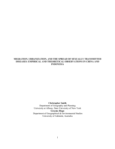 Migration, STD`s and HIV/AIDS.