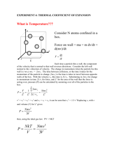 EXPERIMENT 4: THERMAL COEFFICIENT OF EXPANSION