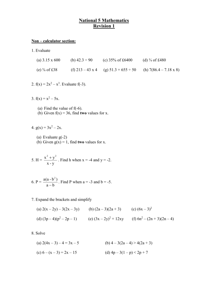 Credit Mathematics