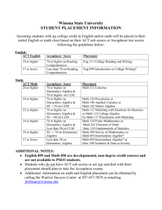 student placement information - Winona