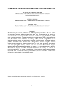 Estimating settling velocities of natural sediments