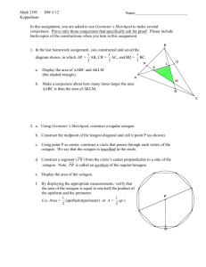 In this assignment, you are asked to use Geometer`s Sketchpad to