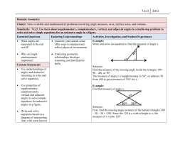 1-5 Angle Relationships