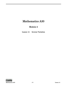 Mathematics A30