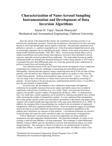 Characterization of Nano-Aerosol Sampling and Generation