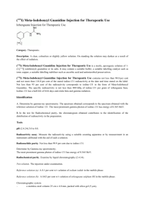 (131I) Meta-Iodobenzyl Guanidine Injection for Therapeutic Use