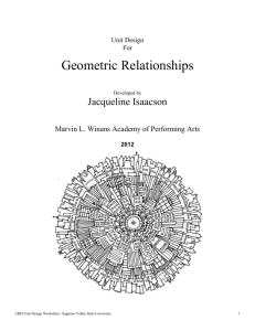 Geometric Relationships - Saginaw Valley State University