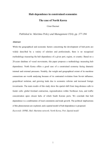 Hub dependence in constrained economies: The case of North