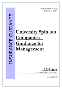 Spin-out Companies - University of Hull