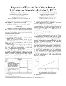 IEEE Conference Paper Template