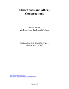 Brief outline of types of construction: