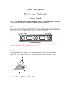Geometric Relationship Sample Tasks with Solutions