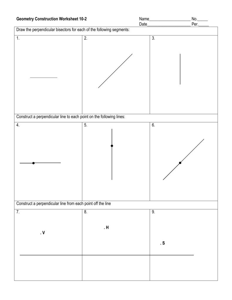 answers to gsp5 constructing perpendicular bisectors