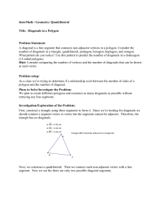 Diagonals of Quadrilaterals