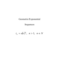 Geometric/Exponential
