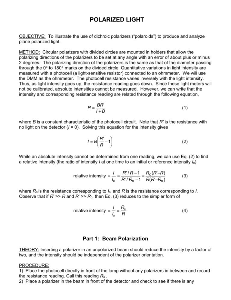 What Is Plane Polarised Light Class 12