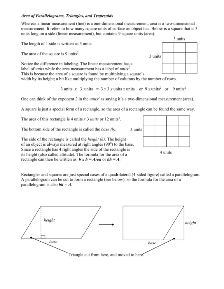trapezoids and parallelograms common core geometry homework