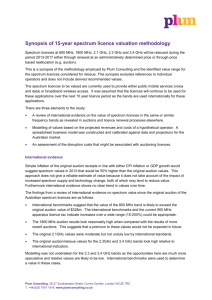 Synopsis of 15-year spectrum licence valuation methodology (DOC