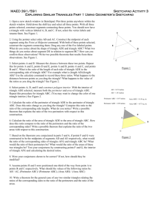 Exploring Triangles with Geometer`s Sketchpad