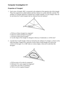 Properties of Triangles Instructions (Word Format)