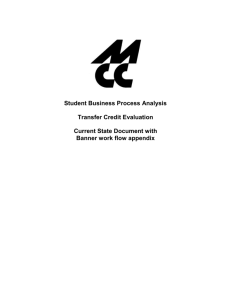 Transfer Credit Evaluation