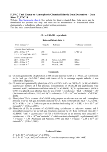 Data Sheet X_VOC18 - IUPAC Task Group on Atmospheric