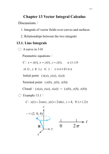 Chapter 12 Vector Integral Calculus