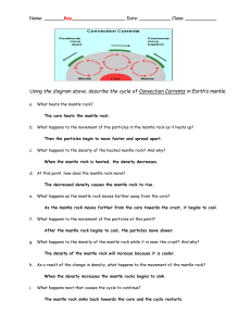 Convection Currents in the mantle essay KEY