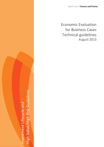 Economic evaluation - Technical guide