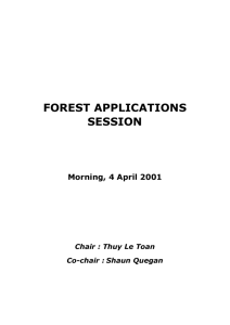 Forest application Session