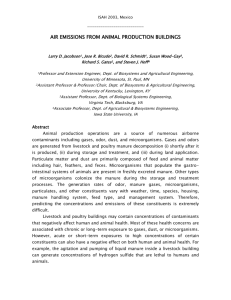 Air Emissions From Animal Production Buildings