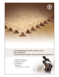 Dynamics of land grabbing in Latin America and the Caribbean