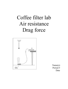 Coffee filter lab