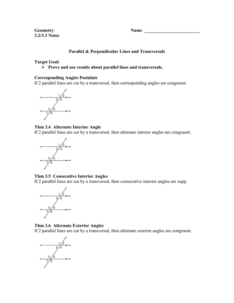 geometry 2222.22-2222.2222 notes With Parallel Lines Proofs Worksheet Answers